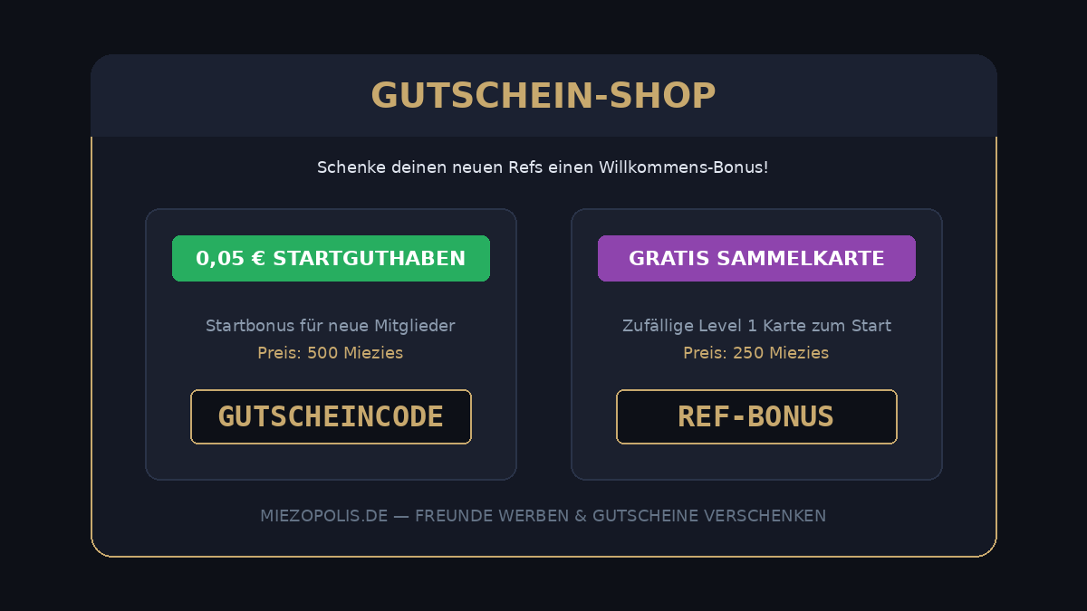 Gutschein statt Reflink, belohne deine Refs